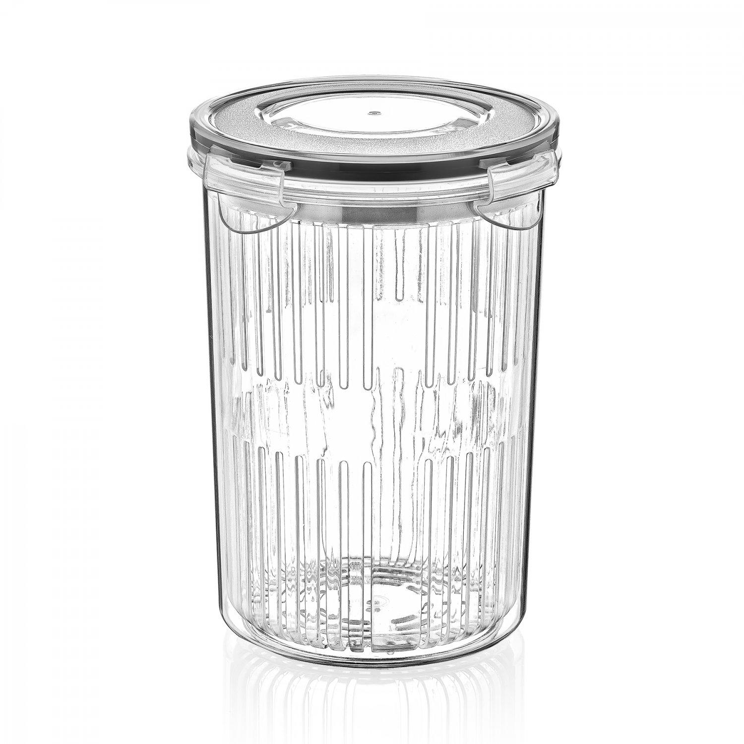 LC-470 FRESH BOX ROUND OLIVE HOLDER (1,5 LT. ) - Transparent 9FEE