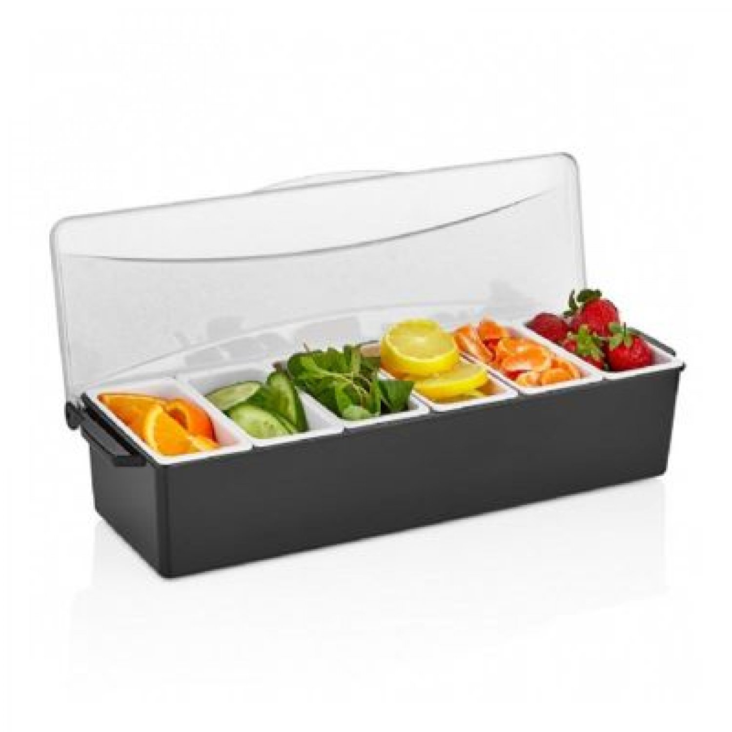 Garnish Tray With Lid - GSE-06 - Black UWCL