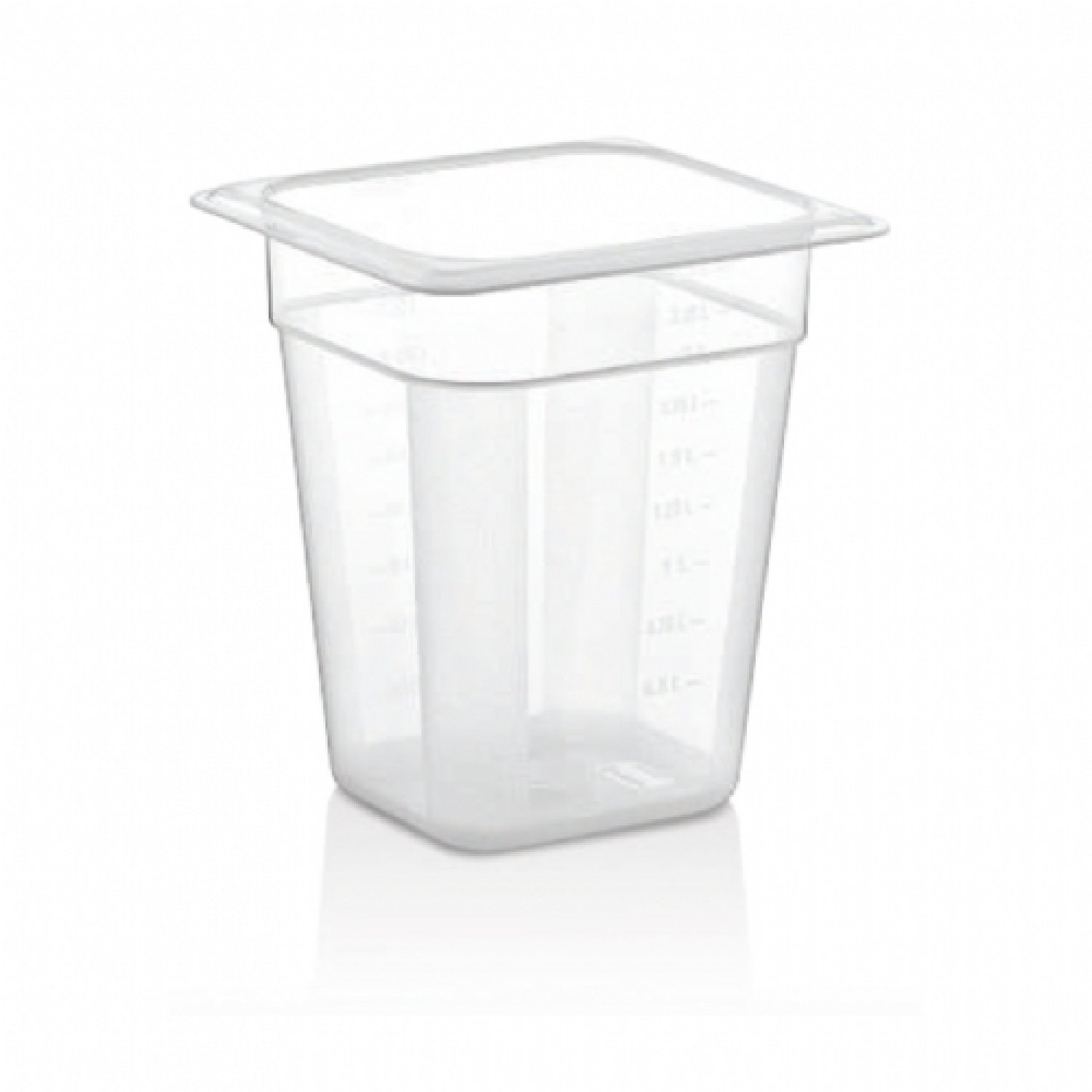 GN PP CONTAINER 200 mm 2,5 Lt - 84 Oz - GNPP-16200 - Clear LEQY
