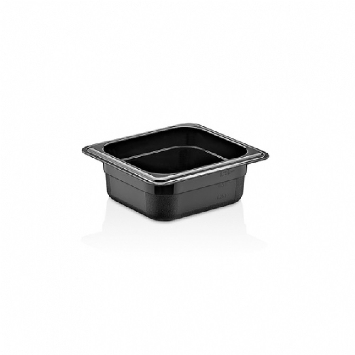 GN PP CONTAINER 65 mm 0,75 Lt - 25 Oz - GNPP-1665 - Black KWXA