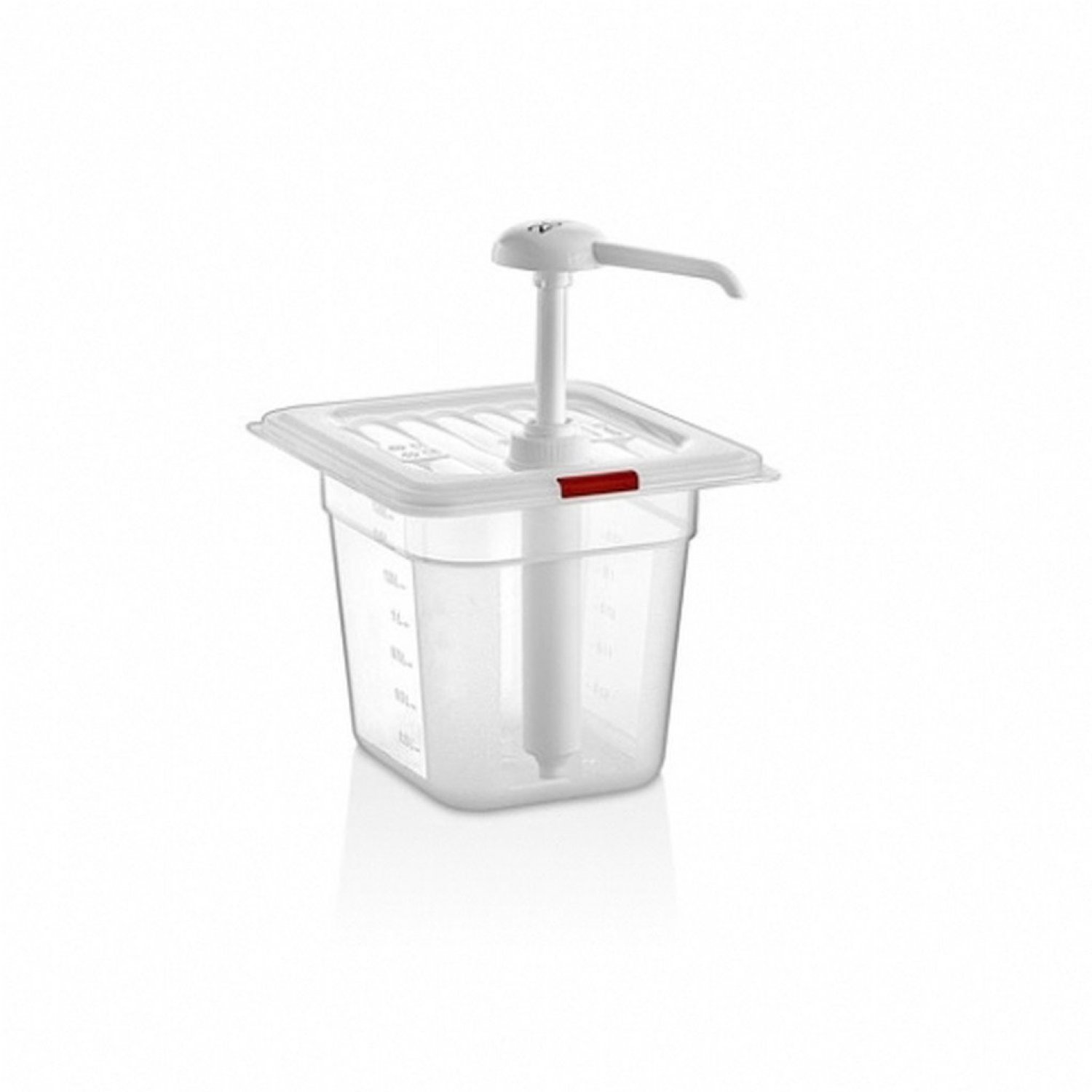 Ketchup Pump Dispenser GNPP 1/6 150 mm - GDK-02 - Clear 5JYM