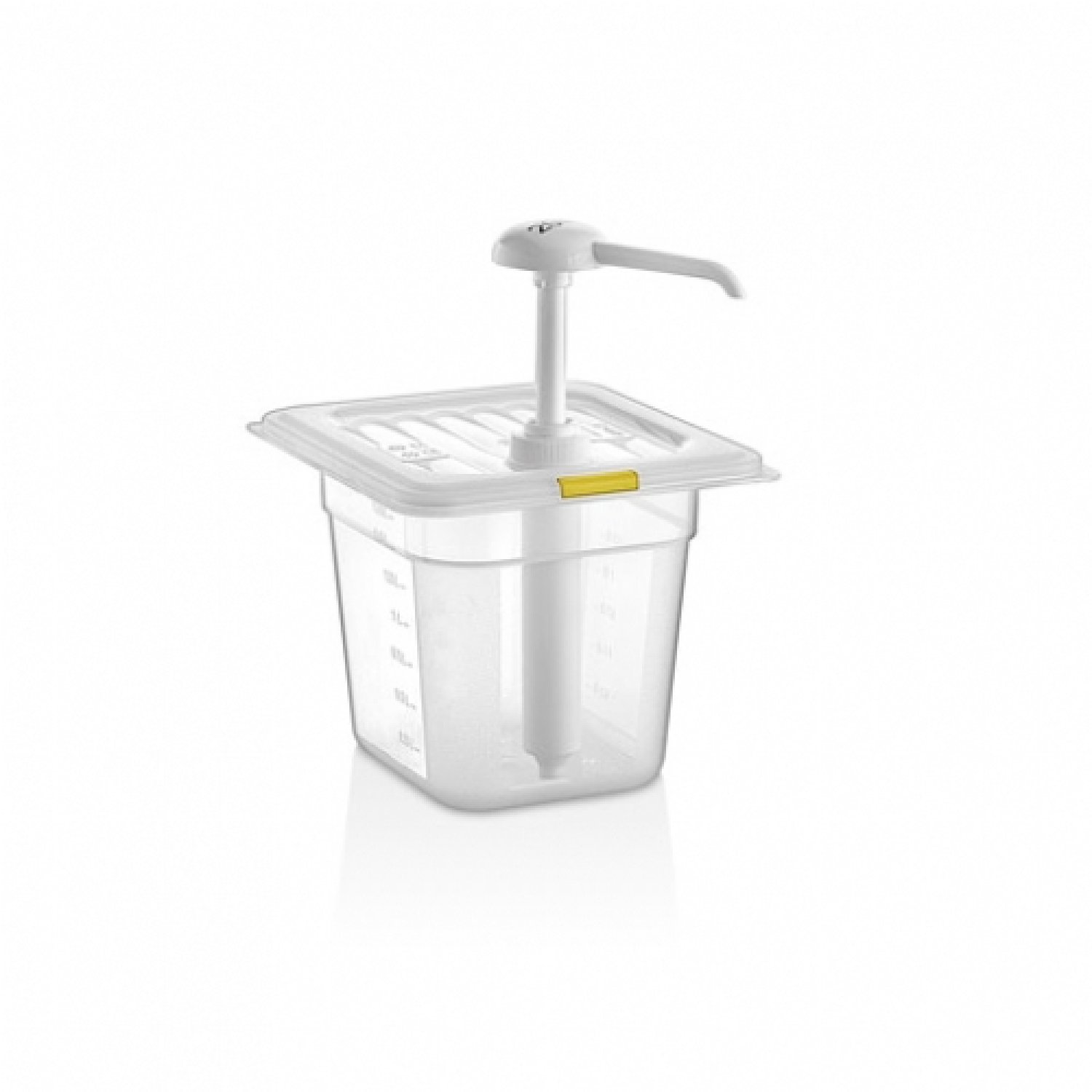 Mustard Pump Dispenser GNPP 1/6 150 mm - GDH-02 - Clear T283