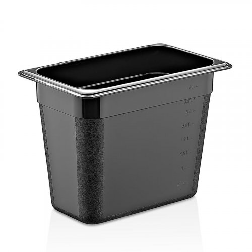 GN PC CONTAINERS 200 mm 4,5 Lt - 152 Oz - GNP-14200 - Black CK2Y