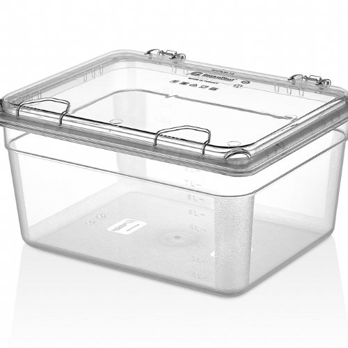 GNPC 1/2 Solid Flip Lid - GNPLM-12 - Clear